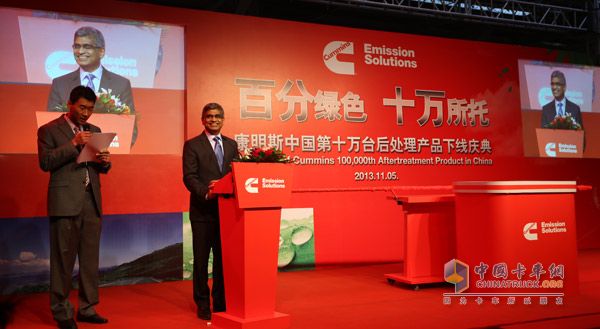 康明斯公司副總裁、康明斯排放處理系統(tǒng)全球總經(jīng)理Srikanth Padmanabhan