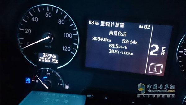 奔馳卡車(chē)廣州成都往返油耗新鮮出爐 百公里 30.5升油耗