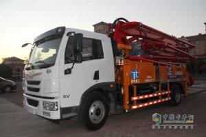 一汽解放青島 龍V 204馬力 4X2 國(guó)四水泥泵車 CA1167PK2BE4A80