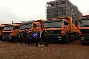 北奔重卡22臺工程自卸車交付江西用戶