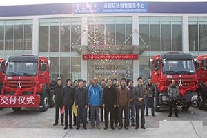 20輛北奔NG80輕量化天然氣牽引車交付河北天運(yùn)物流
