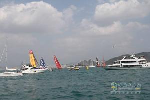 東風號閃耀2014-2015沃爾沃環(huán)球帆船賽三亞站