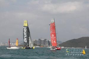 東風號閃耀2014-2015沃爾沃環(huán)球帆船賽三亞站