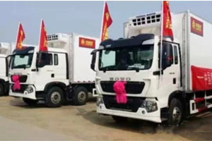 中國重汽T5G冷藏車落戶天津 