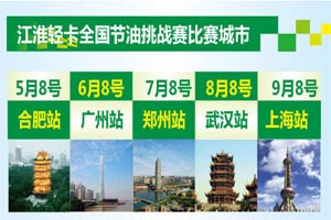 2015江淮輕卡全國節(jié)油挑戰(zhàn)賽開賽 