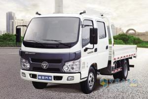 福田瑞沃五十鈴國(guó)四110馬力 4×2 雙排平板載貨車