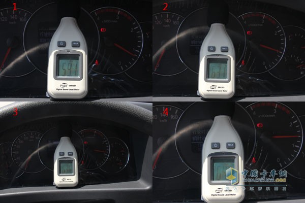發(fā)動(dòng)機(jī)轉(zhuǎn)速為怠速、1000r/min、1200r/min、1400r /min