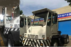 陜汽首批18輛偏置碼頭專用牽引車(chē)出口韓國(guó)
