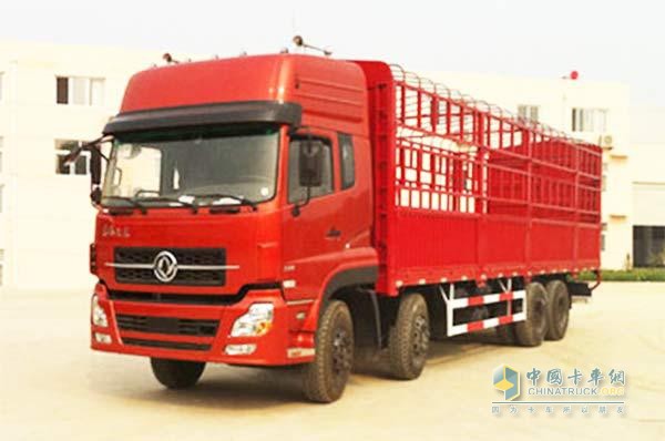 東風天龍重卡 385馬力 8X4 倉柵載貨車
