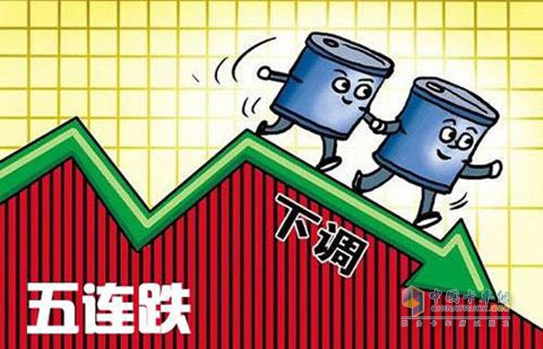 國內油價"五連跌"已成定局
