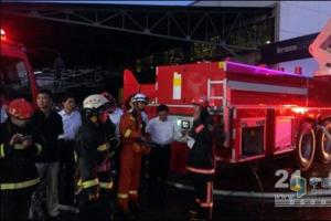 三一重工首臺48米大跨度舉高噴射消防車成功交車