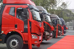解放國5牽引車上海推介會  J6領(lǐng)航版華麗亮相！
