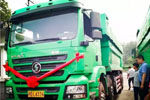  陜汽新型國五渣土車上海武漢批量交車