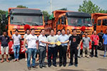 北奔重汽自卸車(chē)成功交車(chē)新鄉(xiāng)市政工程處