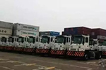 上海港再迎194臺(tái)中國(guó)重汽LNG碼頭牽引車(chē)