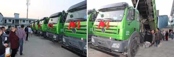 北奔重汽渣土車走進(jìn)寧波