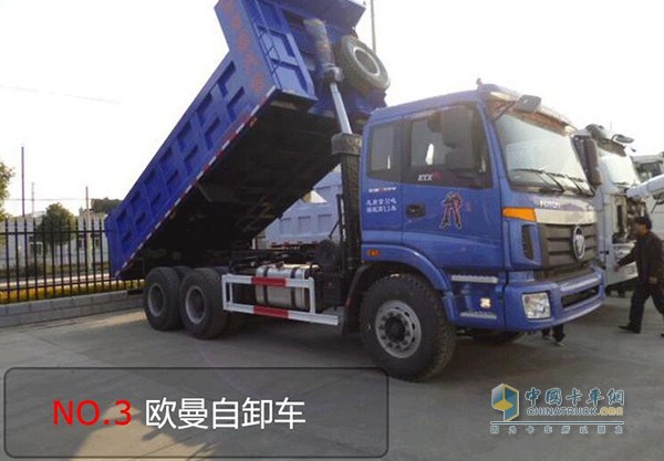 歐曼自卸車雖問世比較晚，不過隨著歐曼品質(zhì)的不斷完善，技術(shù)有了很大的提升。歐曼自卸車以礦用為主，隨著礦業(yè)的發(fā)展歐曼自卸車在市場占有率上有了迅速的提升，就目前的市場來看位居國內(nèi)自卸車第三的排名。