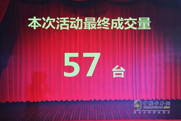 解放J6P重載自卸車現(xiàn)場(chǎng)簽單57臺(tái)