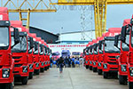 紅巖杰卡6×4牽引車批量交付云南客戶
