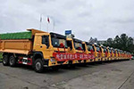 17臺重汽HOWO渣土車入住宜春