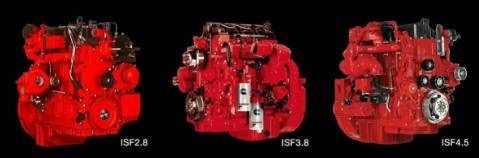 歐馬可超級卡車配裝的康明斯ISF2.8、ISF3.8、ISF4.5L發(fā)動機