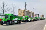 上汽紅巖杰獅智能環(huán)保渣土車(chē)批量交付安徽用戶