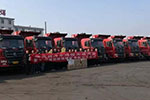 現(xiàn)場(chǎng)交車11臺(tái) 陜汽軒德輕量化在山西受好評(píng)