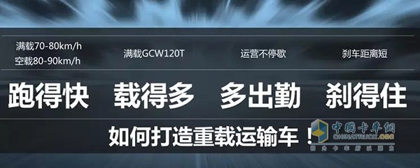 我們需要跑得快、載得多、多出勤、剎得住的重載運輸車!