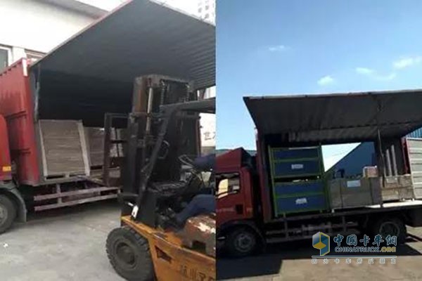 NGD廂式車，左側單飛翼，右側雙開門