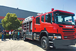 上海金盾特種車輛JY128搶險(xiǎn)救援消防車交付客戶
