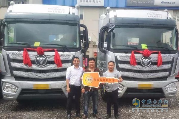 鄭總添購(gòu)歐曼EST超級(jí)卡車交車儀式