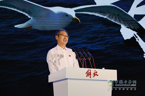 一汽解放集團總經(jīng)理助理、一汽解放董事長胡漢杰發(fā)表重要講話