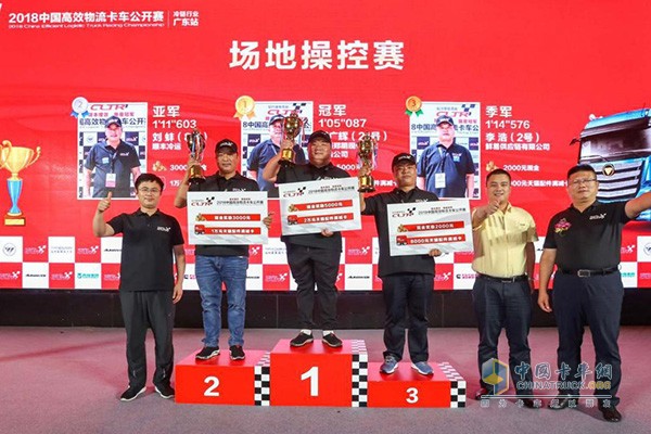 場(chǎng)地操控賽獲獎(jiǎng)選手