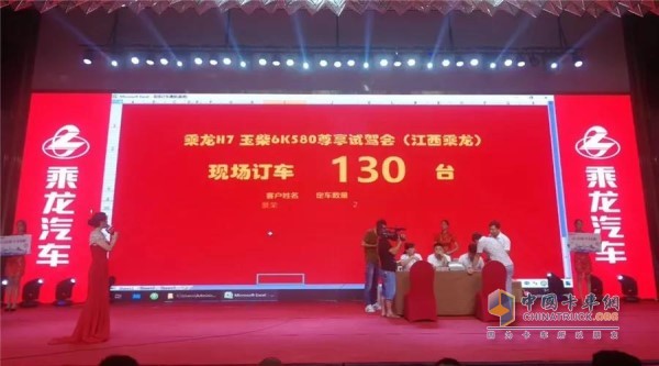 試駕會(huì)活動(dòng)順利結(jié)束，現(xiàn)場(chǎng)訂車(chē)成交130臺(tái)