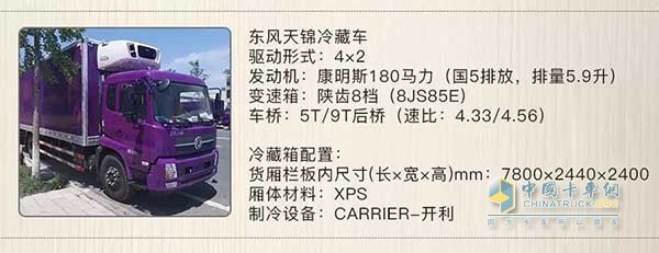 東風天錦冷藏車
