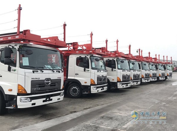 玉山銘威購入的廣汽日野中置軸轎運車