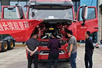 重汽節(jié)氣賽安陽站落下帷幕！豪瀚燃氣牽引車魅力不減