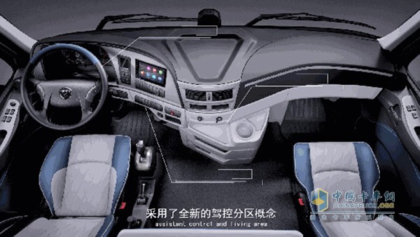 歐曼超級重卡2019款采用了家居化的設(shè)計