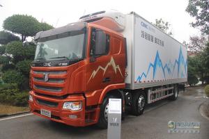 中集聯(lián)合 U+車型 6X2 350馬力國(guó)六冷藏車