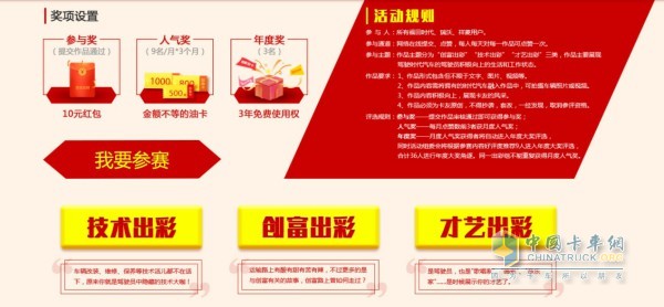 福田時代出彩卡車人活動規(guī)則