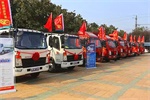 HOWO輕卡科技版登陸連云港，現(xiàn)場(chǎng)訂車22臺(tái)！