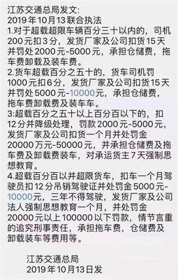 江蘇交通總局發(fā)布超限超載車輛整治措施