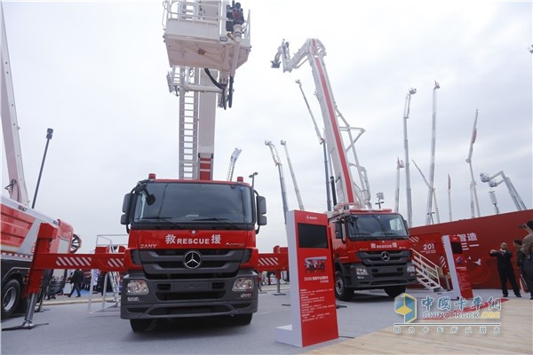 三一舉高噴射消防車(chē)及登高平臺(tái)消防車(chē)