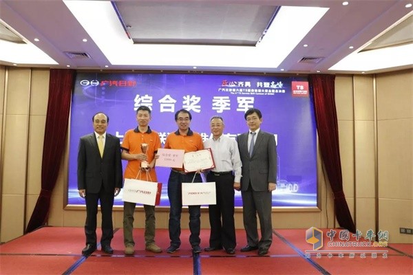 廣汽日野綜合獎(jiǎng)季軍