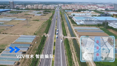 福田戴姆勒V2V技術(shù)智能編隊