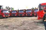  軒德6系8×4自卸車批量交付惠州，優(yōu)秀品質贏得用戶信賴！