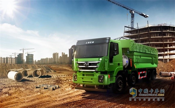 上汽紅巖國(guó)六LNG杰獅C6自卸車
