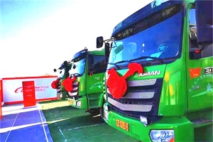 歐曼渣土車智能環(huán)保 安全高效，成為阿里北京總部建設(shè)助力者
