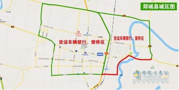 貨運(yùn)車輛禁行、禁停交通圖