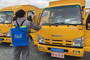 為“中國速度”加油助力，慶鈴廣州合眾免費上門為用戶車輛消毒